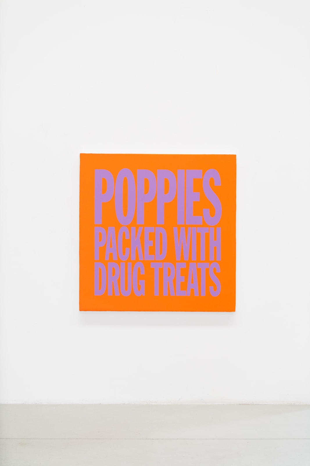 John Giorno, POPPIES PACKED WITH DRUG TREATS, 2017-2023
