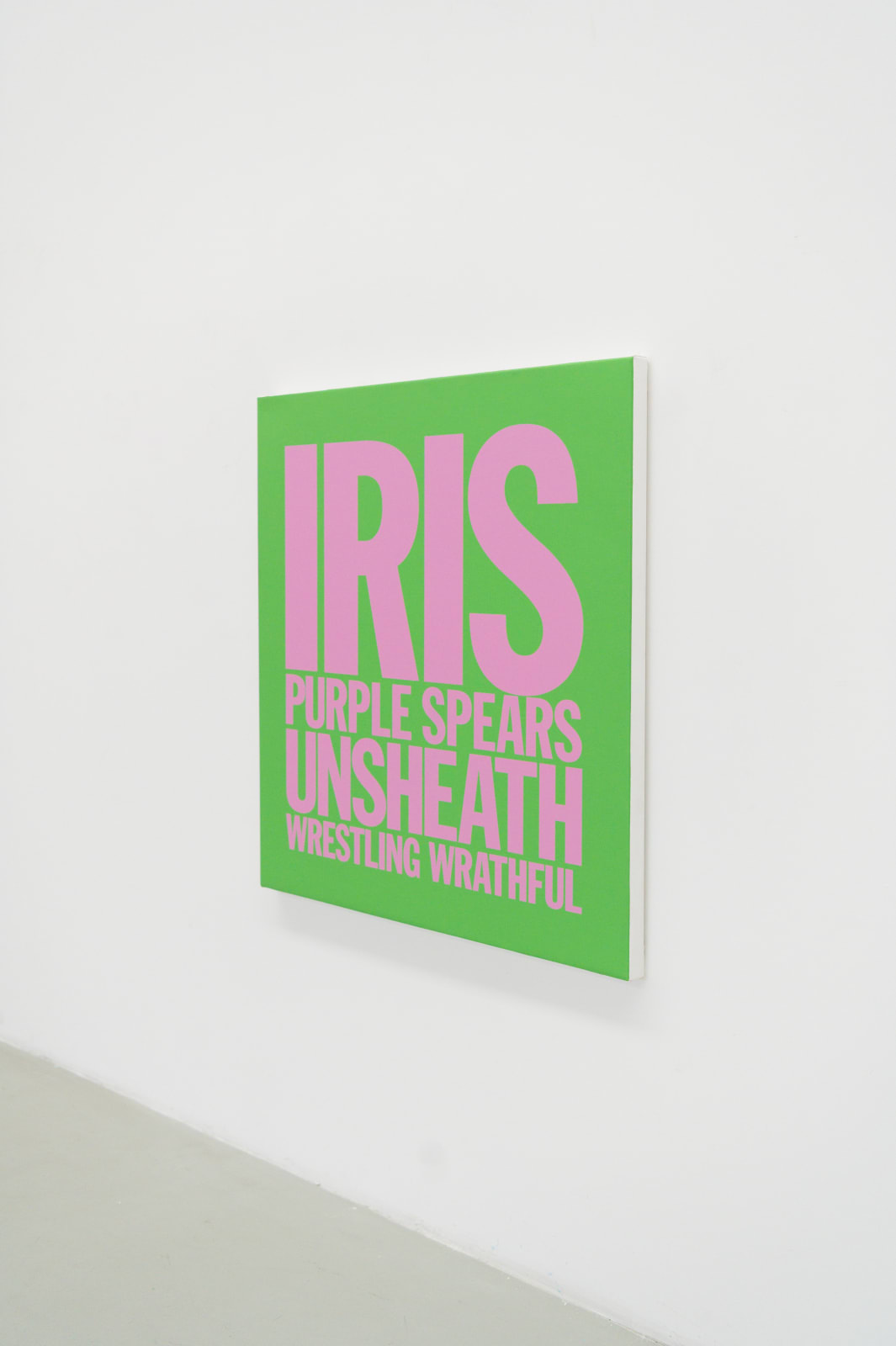 John Giorno, IRIS PURPLE SPEARS UNSHEATH WRESTLING WRATHFUL, 2017-2023