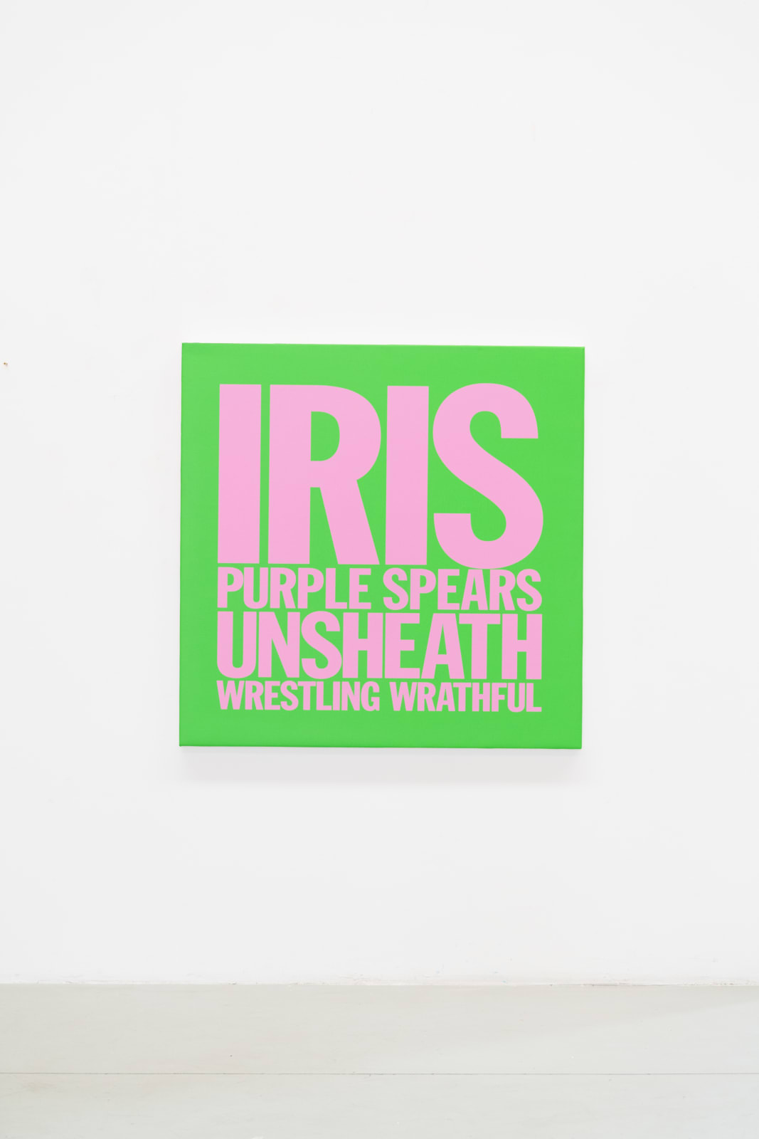 John Giorno, IRIS PURPLE SPEARS UNSHEATH WRESTLING WRATHFUL, 2017-2023