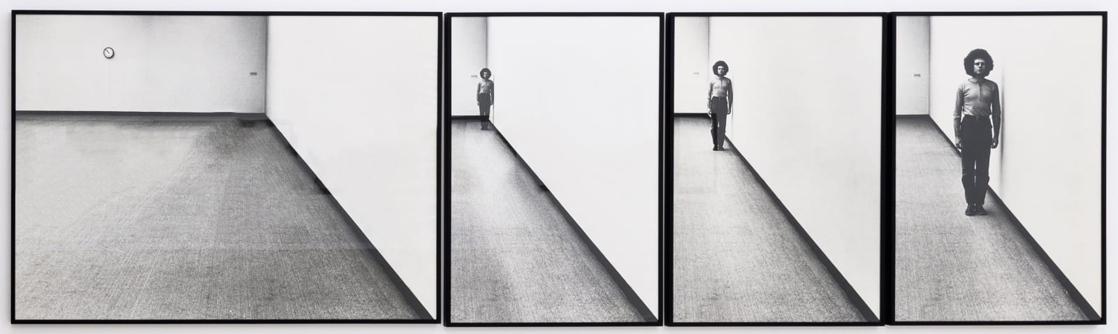 Klaus Rinke, An der Wand entlang, Stuttgart, 1975
