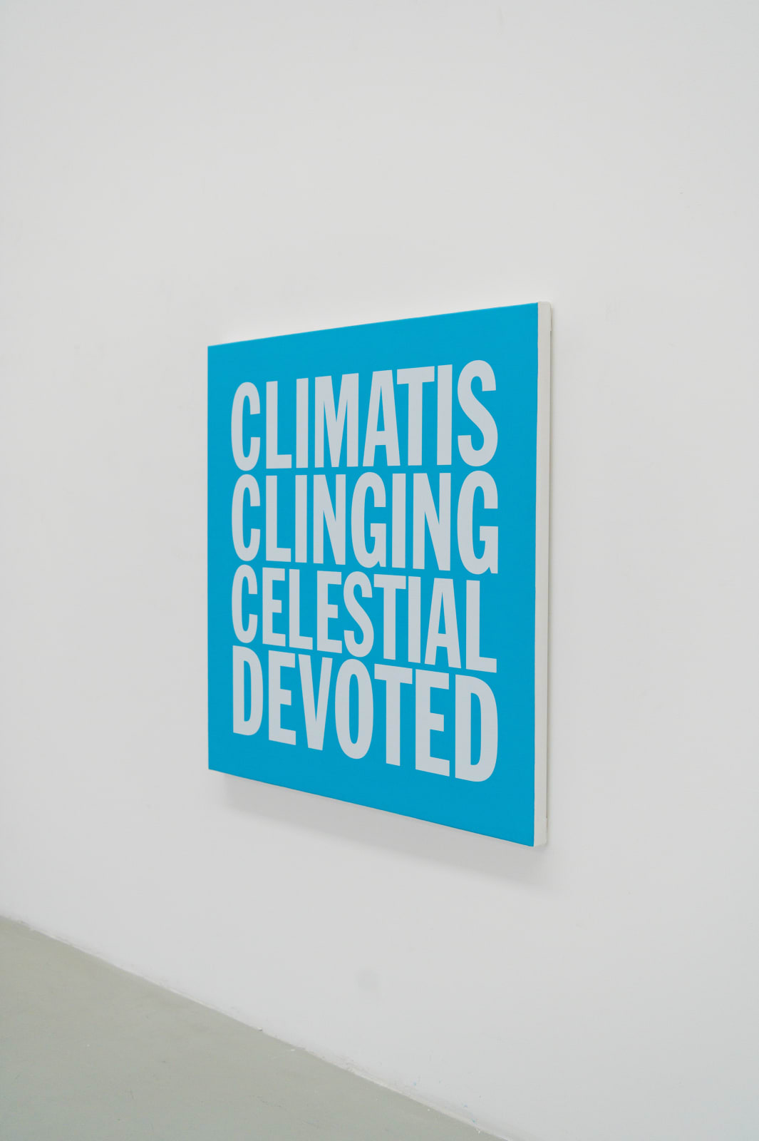 John Giorno, CLIMATIS CLINGING CELESTIAL DEVOTED, 2017-2023