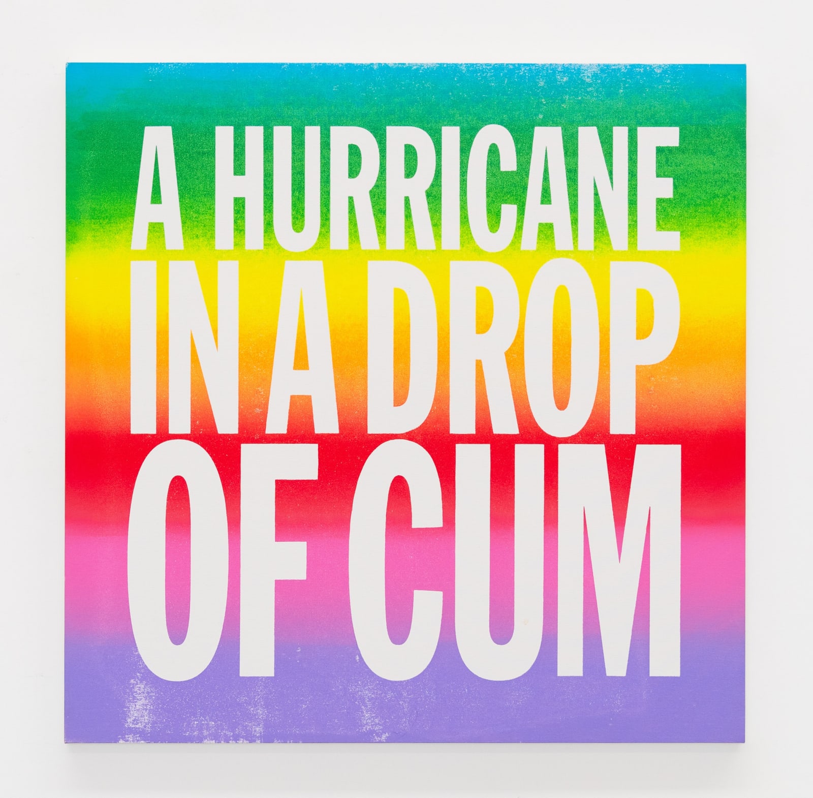 John Giorno, A HURRICANE IN A DROP OF CUM, 2015