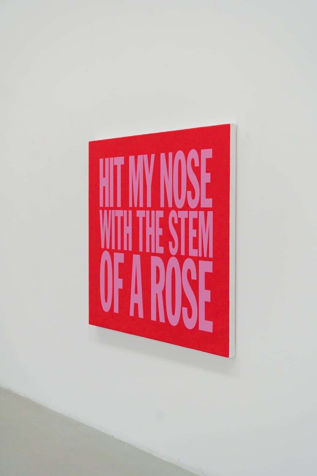 John Giorno, HIT MY NOSE WITH THE STEM OF A ROSE, 2017-2023