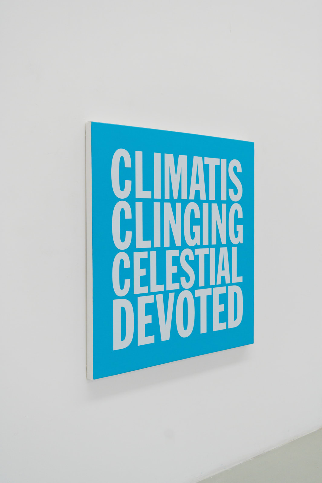 John Giorno, CLIMATIS CLINGING CELESTIAL DEVOTED, 2017-2023