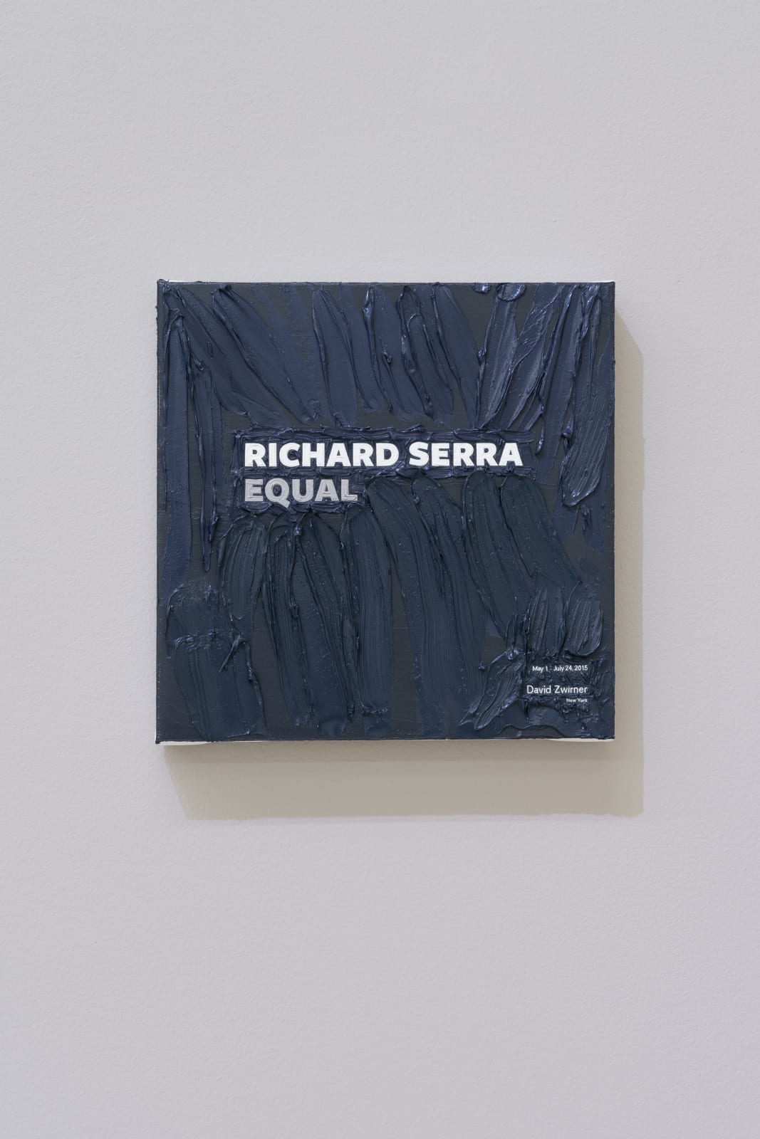 Simon Linke, Richard Serra at David Zwirner, 2017