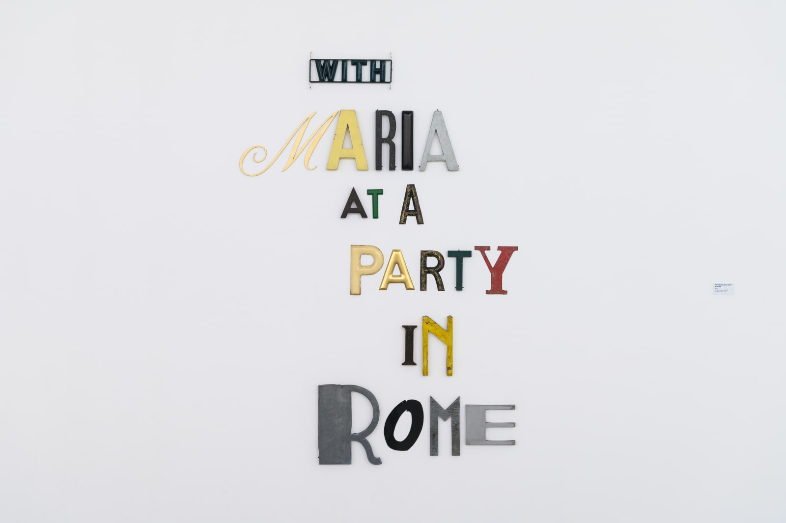 Jack Pierson, WITH MARIA AT A PARTY IN ROME, 2020