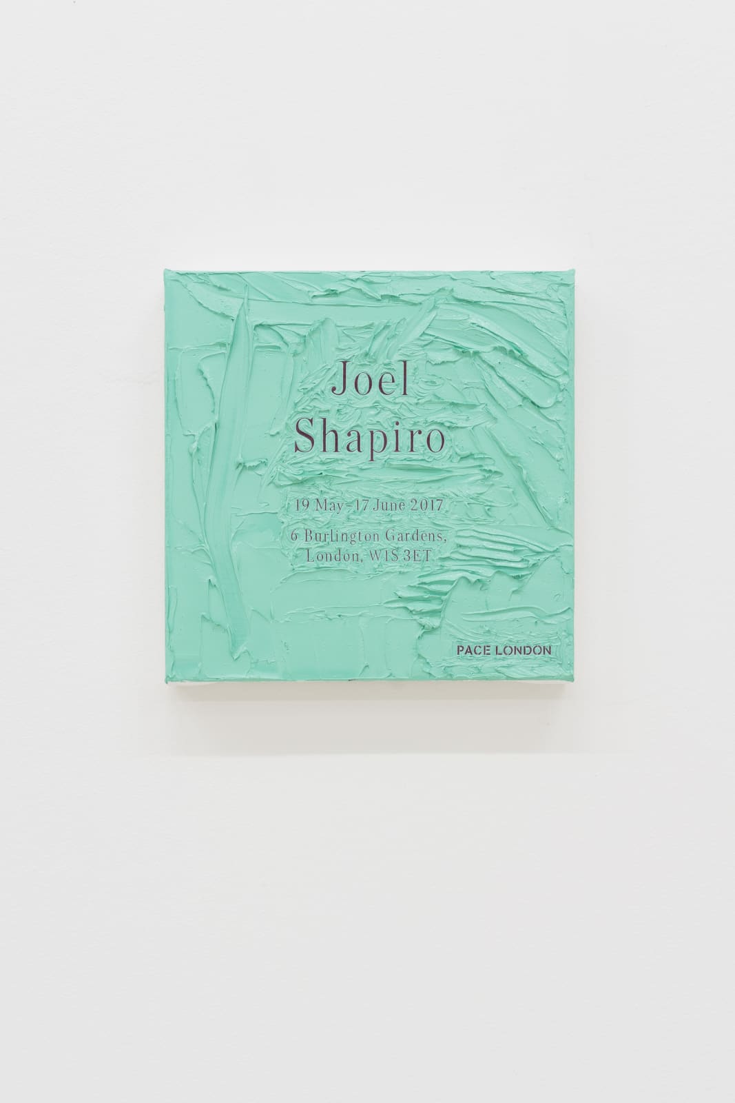 Simon Linke, Joel Shapiro at Pace London, 2017