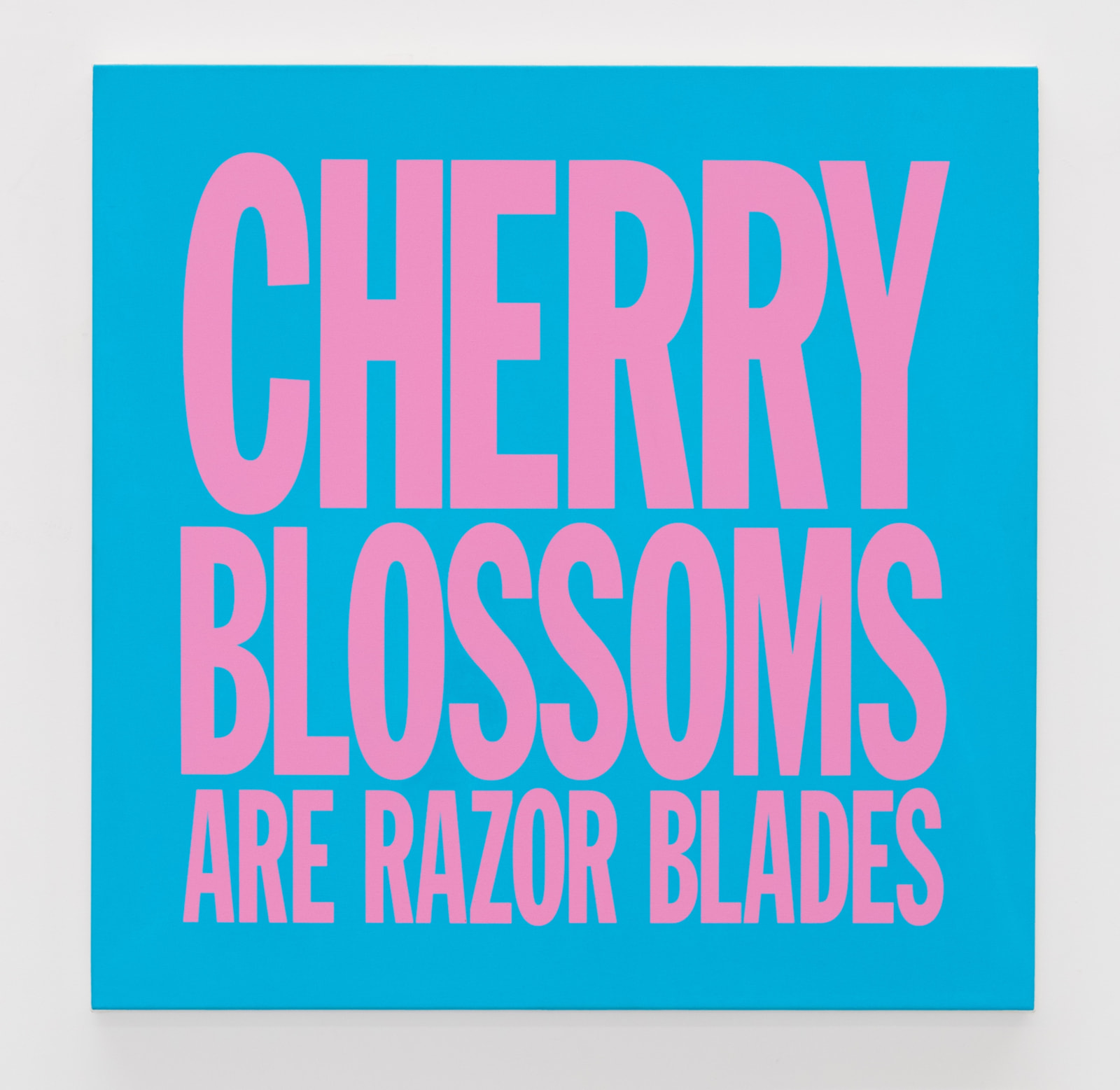 John Giorno, CHERRY BLOSSOMS ARE RAZOR BLADES, 2017-2023