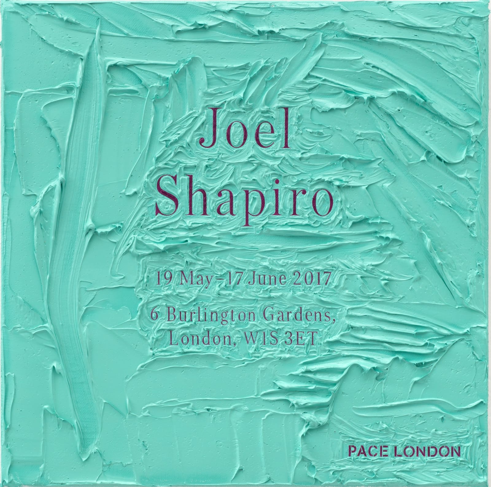 Simon Linke, Joel Shapiro at Pace London, 2017