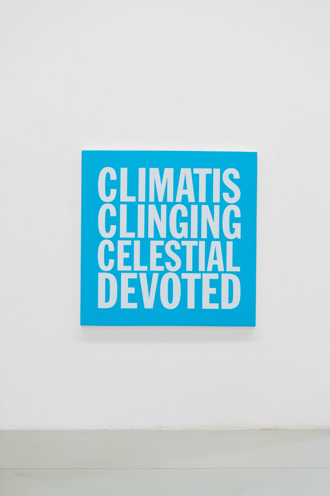 John Giorno, CLIMATIS CLINGING CELESTIAL DEVOTED, 2017-2023