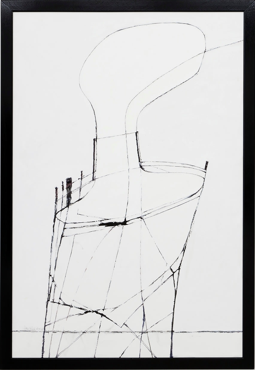 Klaus Rinke, Dame mit Decolté, 2016