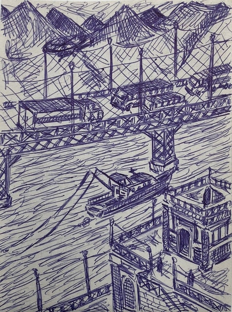 Damian Valdes Dilla, Cityscape No. 8, ca. 2017