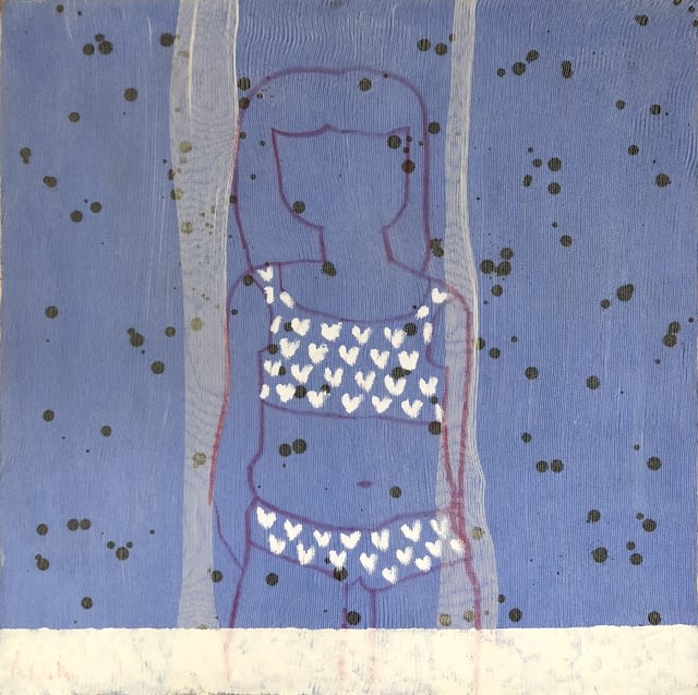 Ania Gonzalez, Bather Series No. 24 (Periwinkle), 2018