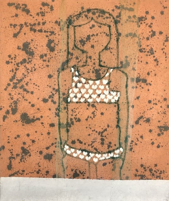 Ania Gonzalez, Bather Series No. 4 (Tangerine Spots), 2017