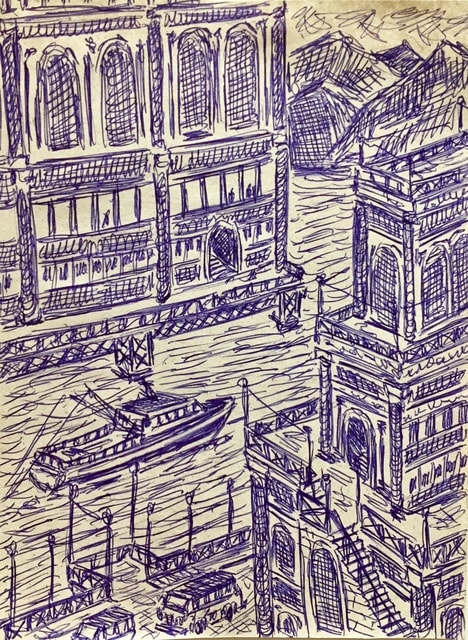 Damian Valdes Dilla, Cityscape No. 4, ca. 2017
