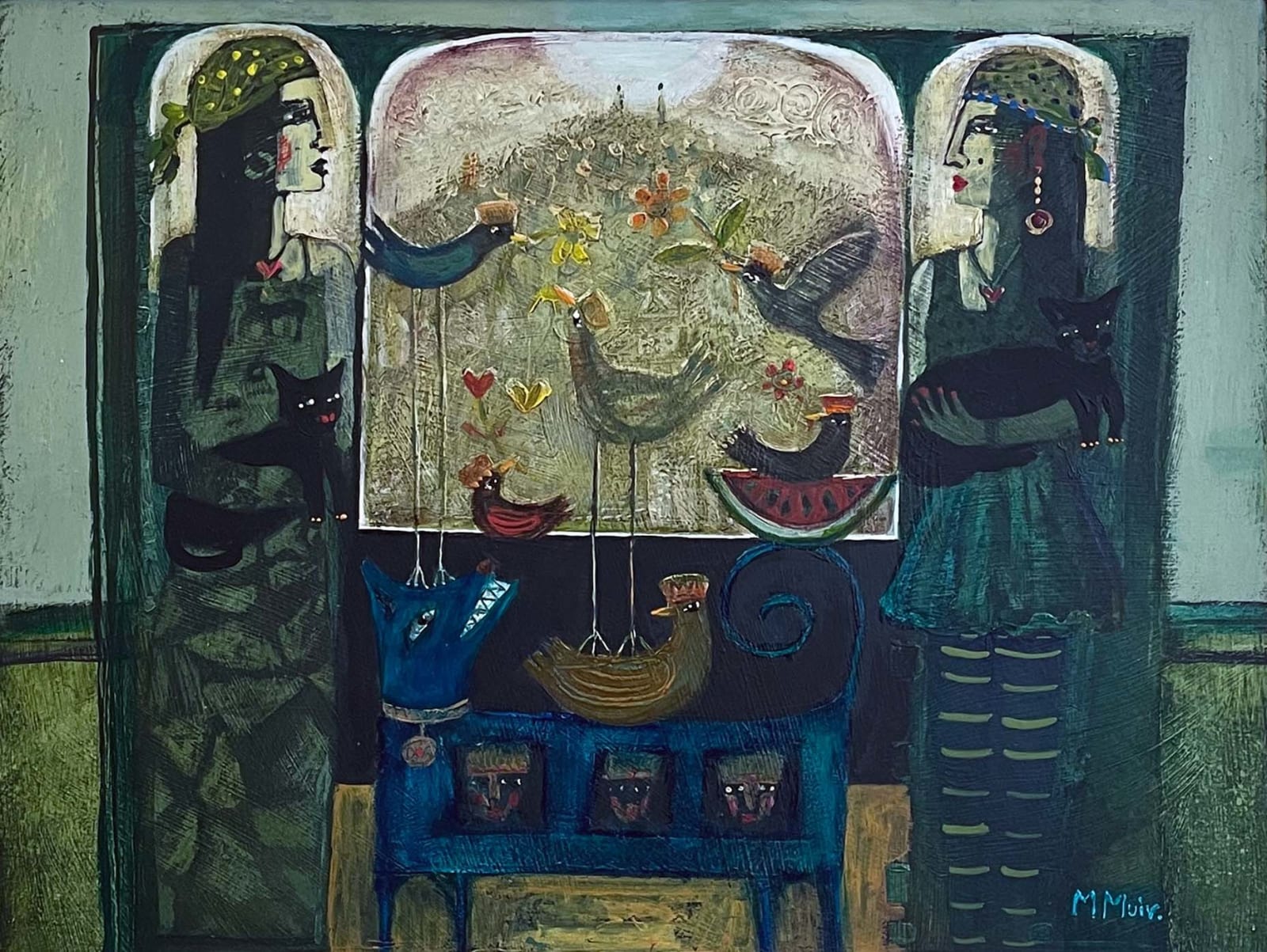 Morag Muir PAI RSW, Blue Dog