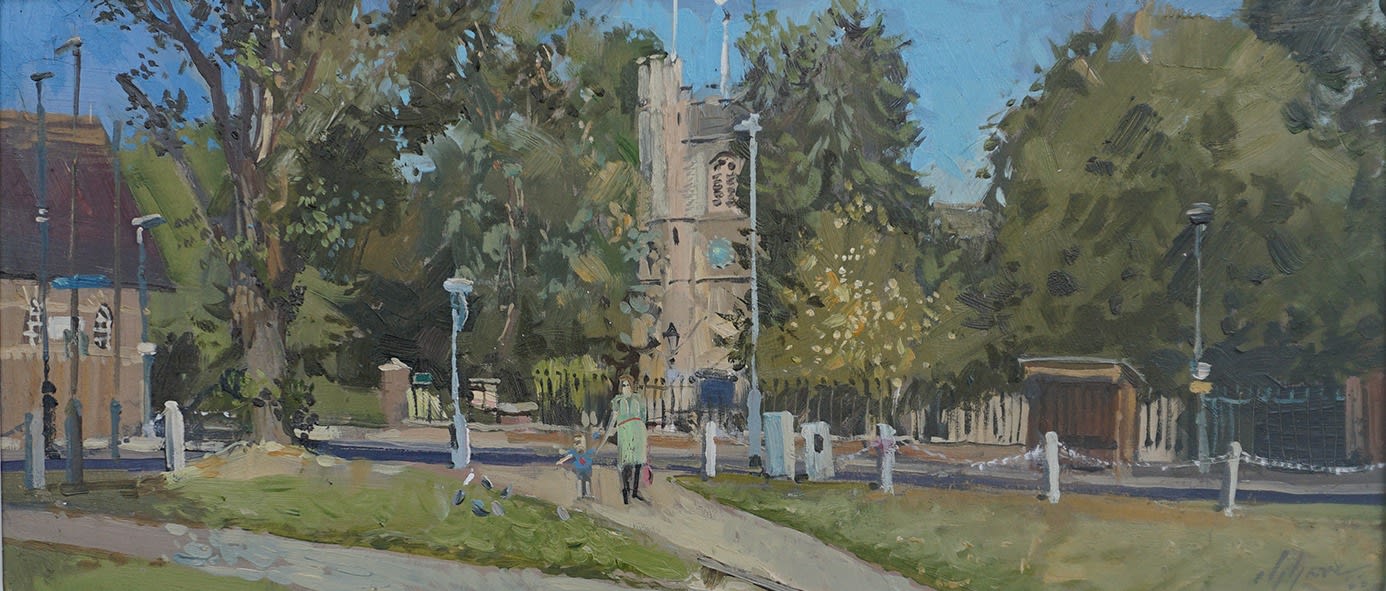 Nick Grove RSMA, St Nicholas from Church Green
