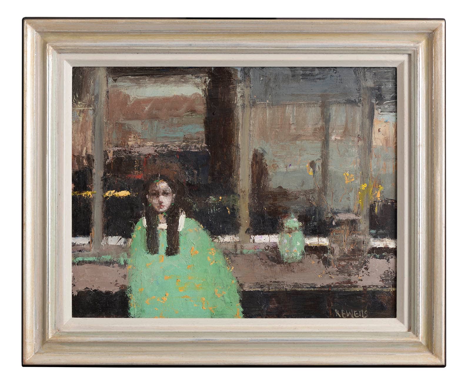 Robert E Wells NEAC RBA, Chiara in Green / Studio