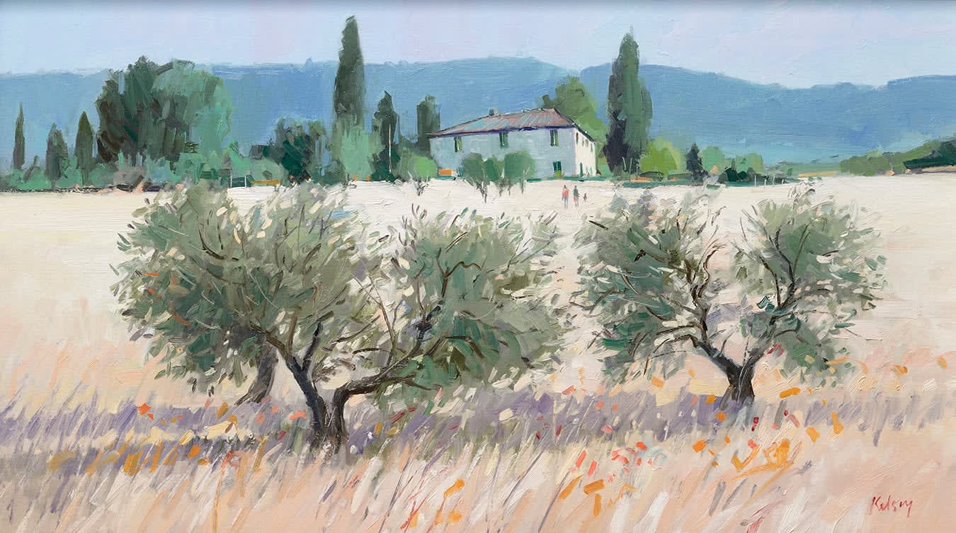 Robert Kelsey DA MUniv PAI FRSA, Olive Trees, Tuscany