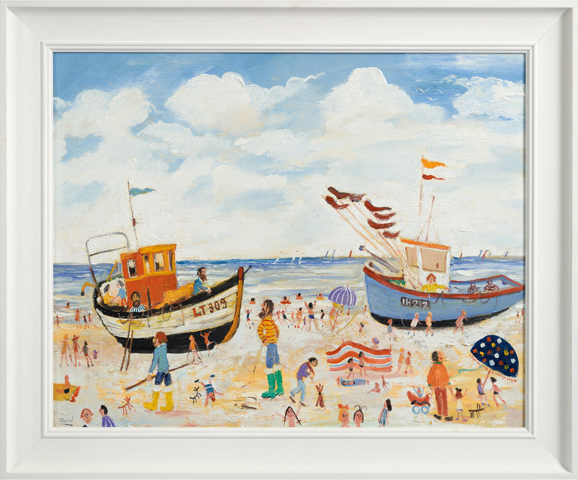 Simeon Stafford, Fishing Boats on the Beach