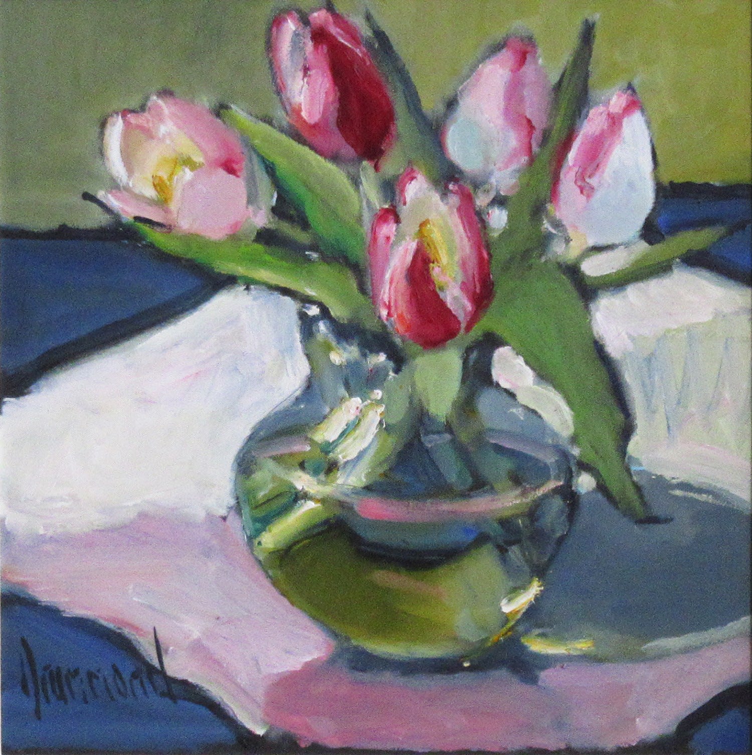 Marion Drummond PAI, A Pink Posy