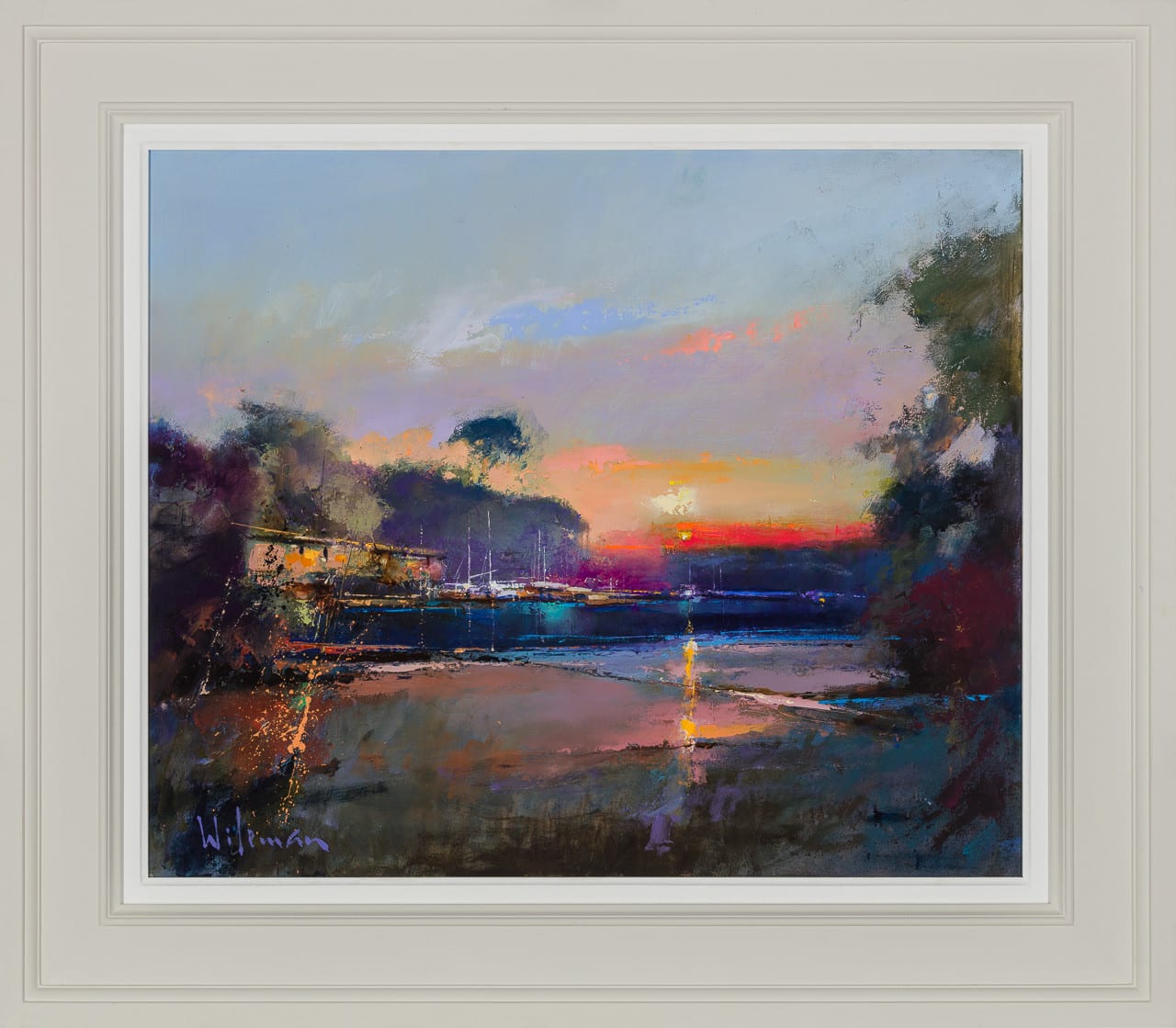 Peter Wileman FROI RSMA FRSA, Evening, Port Navas, Cornwall