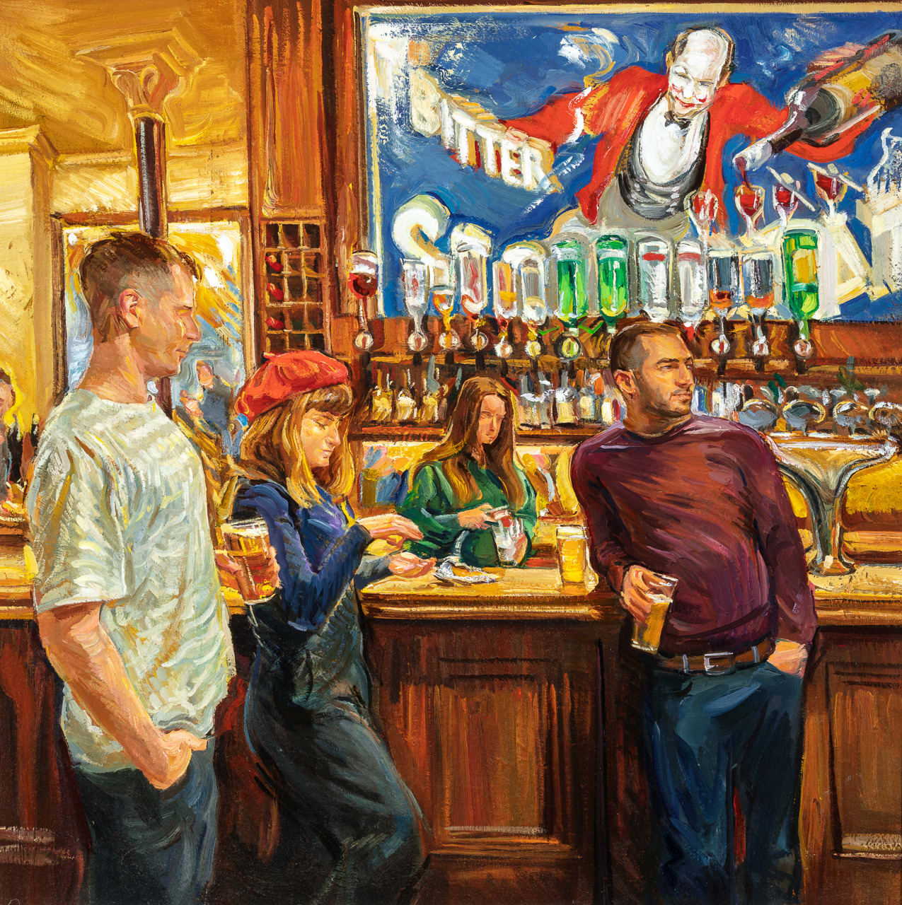 Lewis Hazelwood-Horner RBA, Two Pints of Larger and a Packet of Crisps