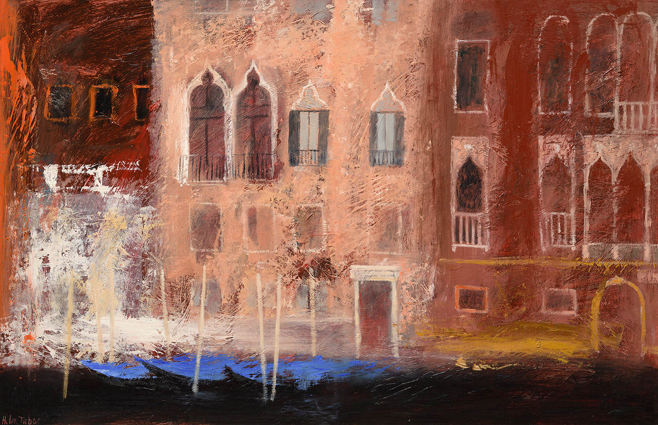 Helen Tabor, Canal Side, Venice, 2022