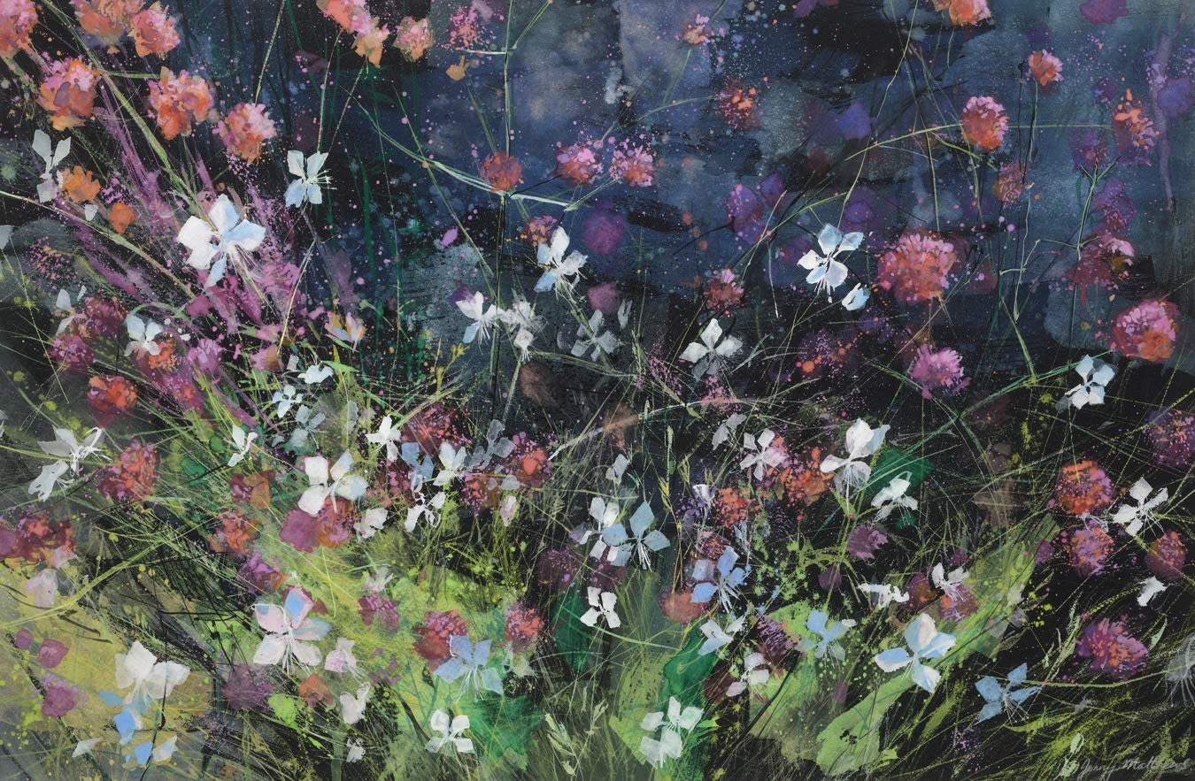 Jenny Matthews RSW, Gaura and Verbena, Limousin, France