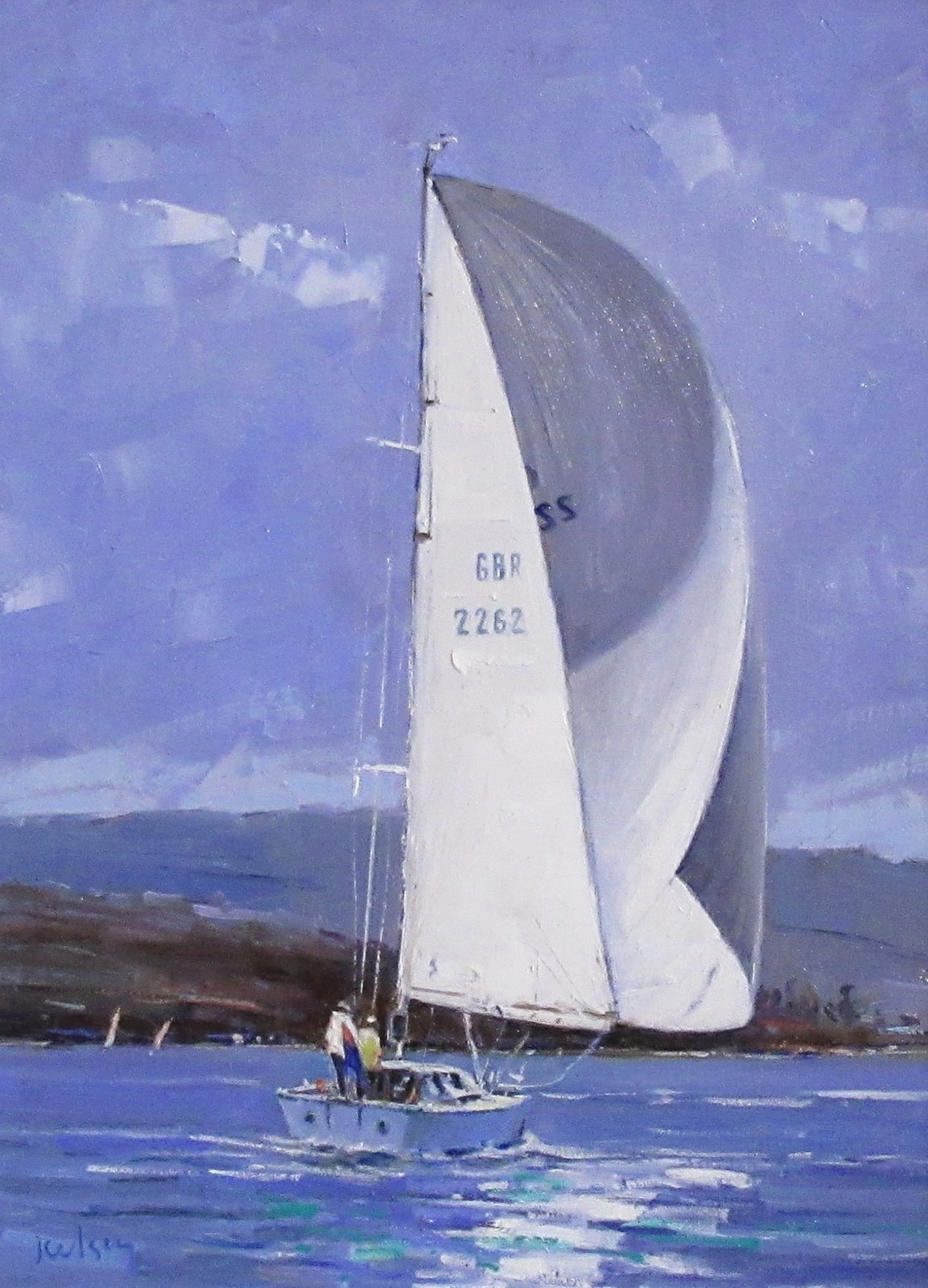 Robert Kelsey DA MUniv PAI FRSA, Giving her more Sail