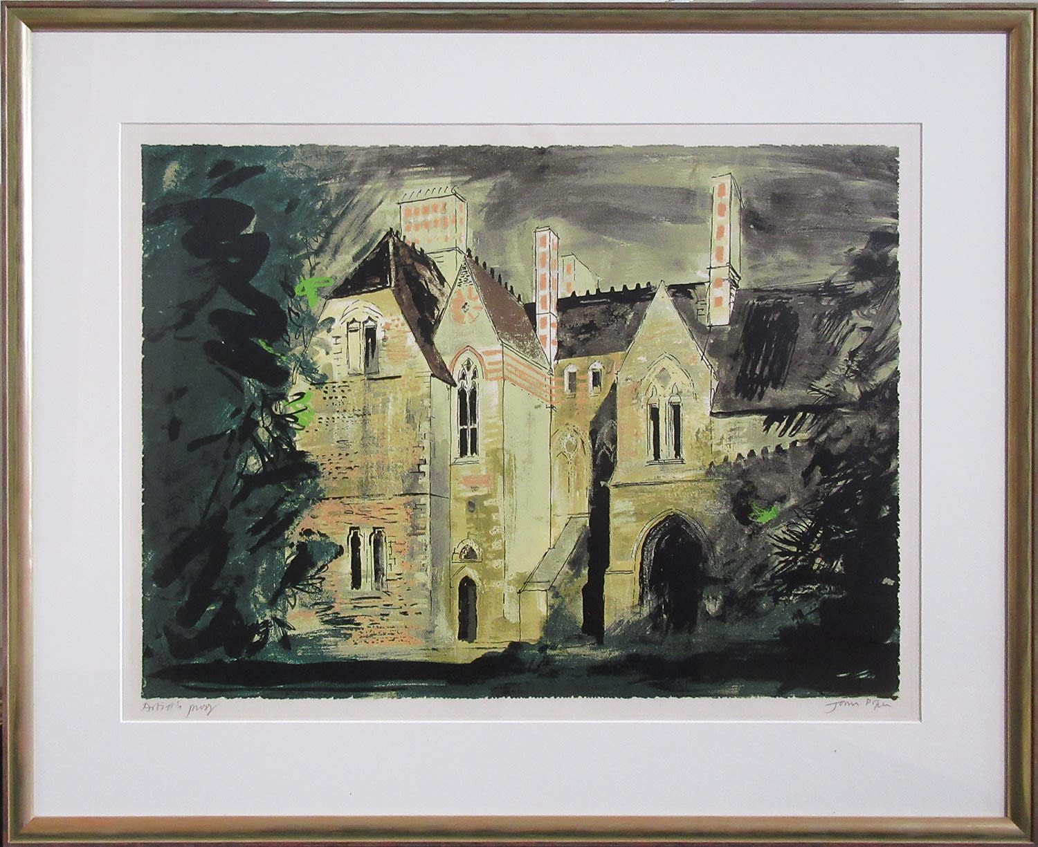 John Piper CH, Milton Ernest Hall, 1977, AP Lev 276