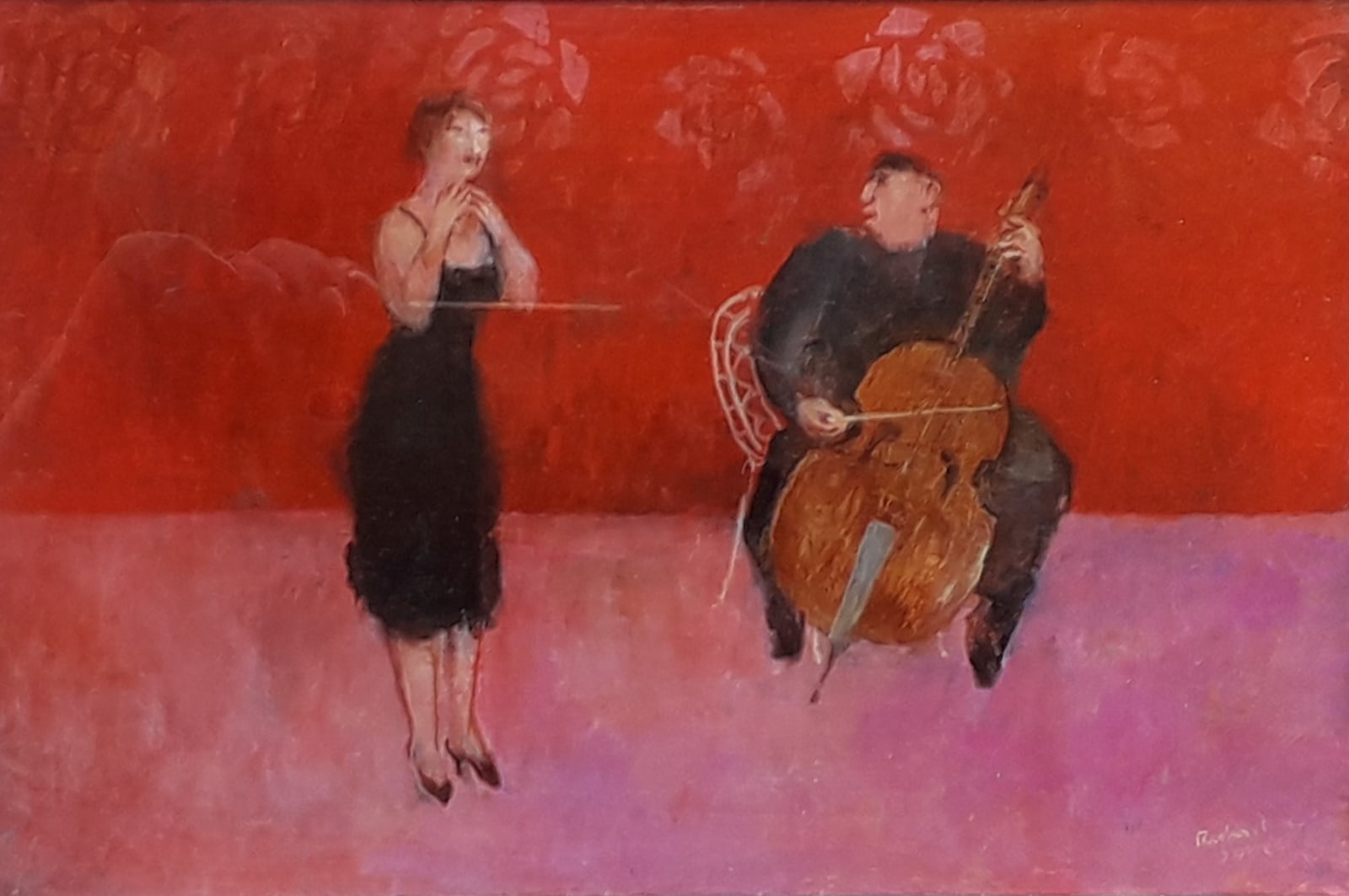 Richard Sorrell RWS RBA NEAC, Singer and Cello