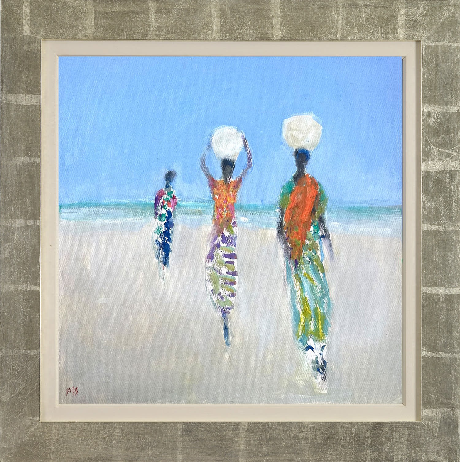 Ann Shrager NEAC, Three Ladies on the Beach