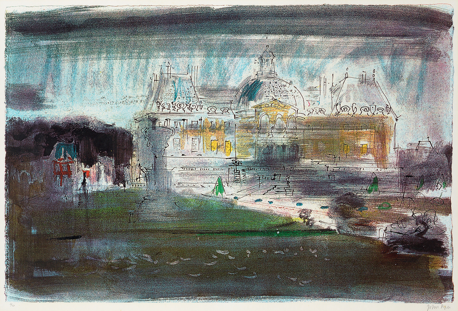 John Piper CH, Vaux le Vicomte ed.4/70, 1972