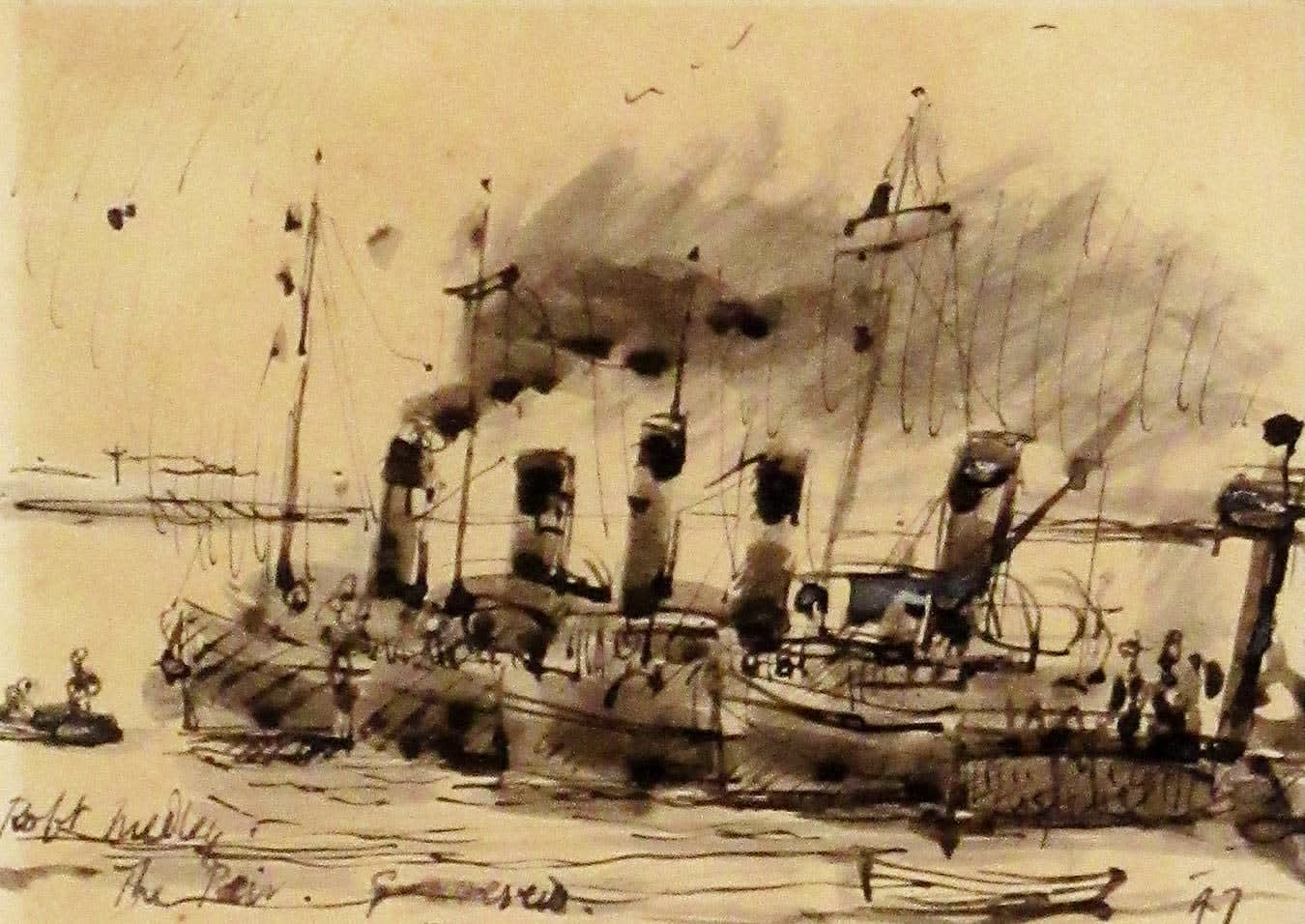 Charles Robert Owen Medley CBE RA, The Pier, Gravesend 1947