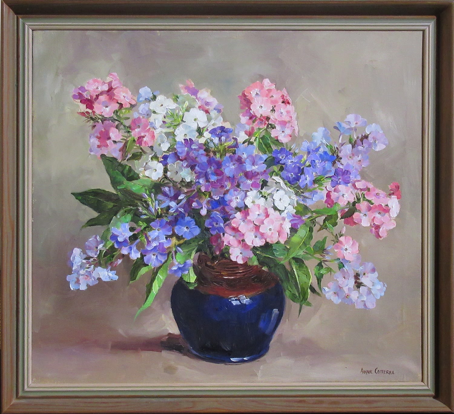 Anne Cotterill, Hydrangeas, Pink and Blue
