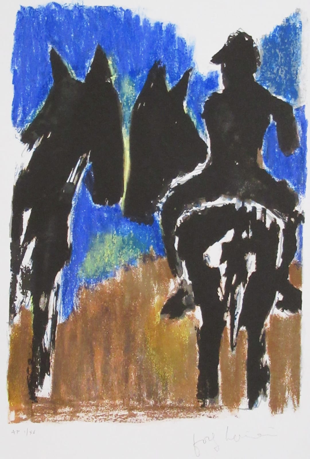 Josef Herman OBE RA, Horse Riders, A/P I/XV