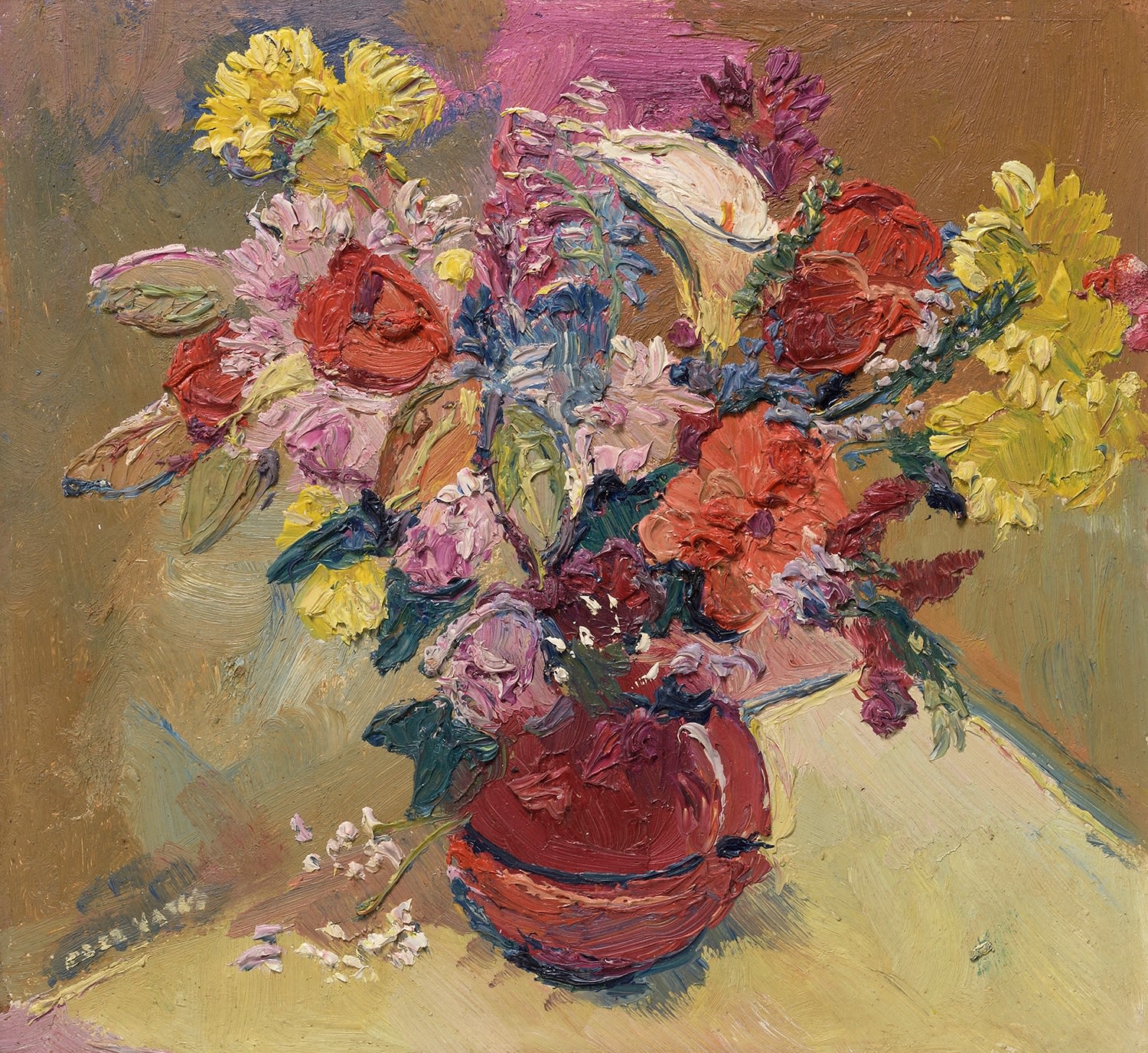 Fred Yates, Still Life of Mixed Flowers