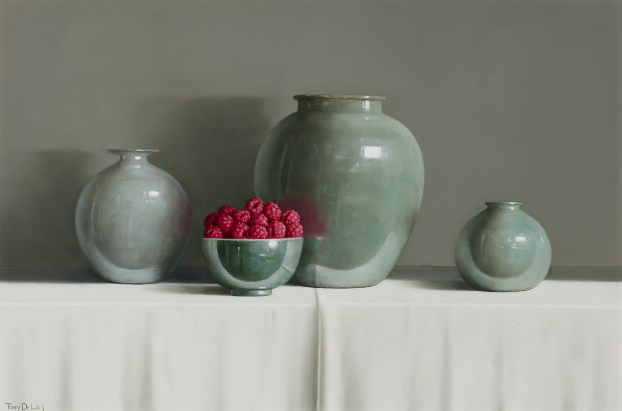 Tony de Wolf, Raspberries and Pots