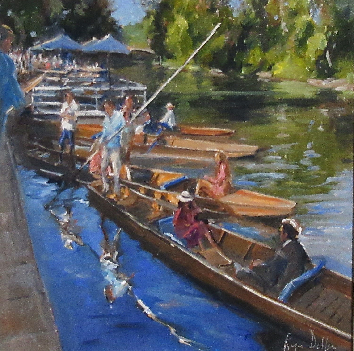 Roger Dellar ROI RI PS ARSMA, Punting on the River