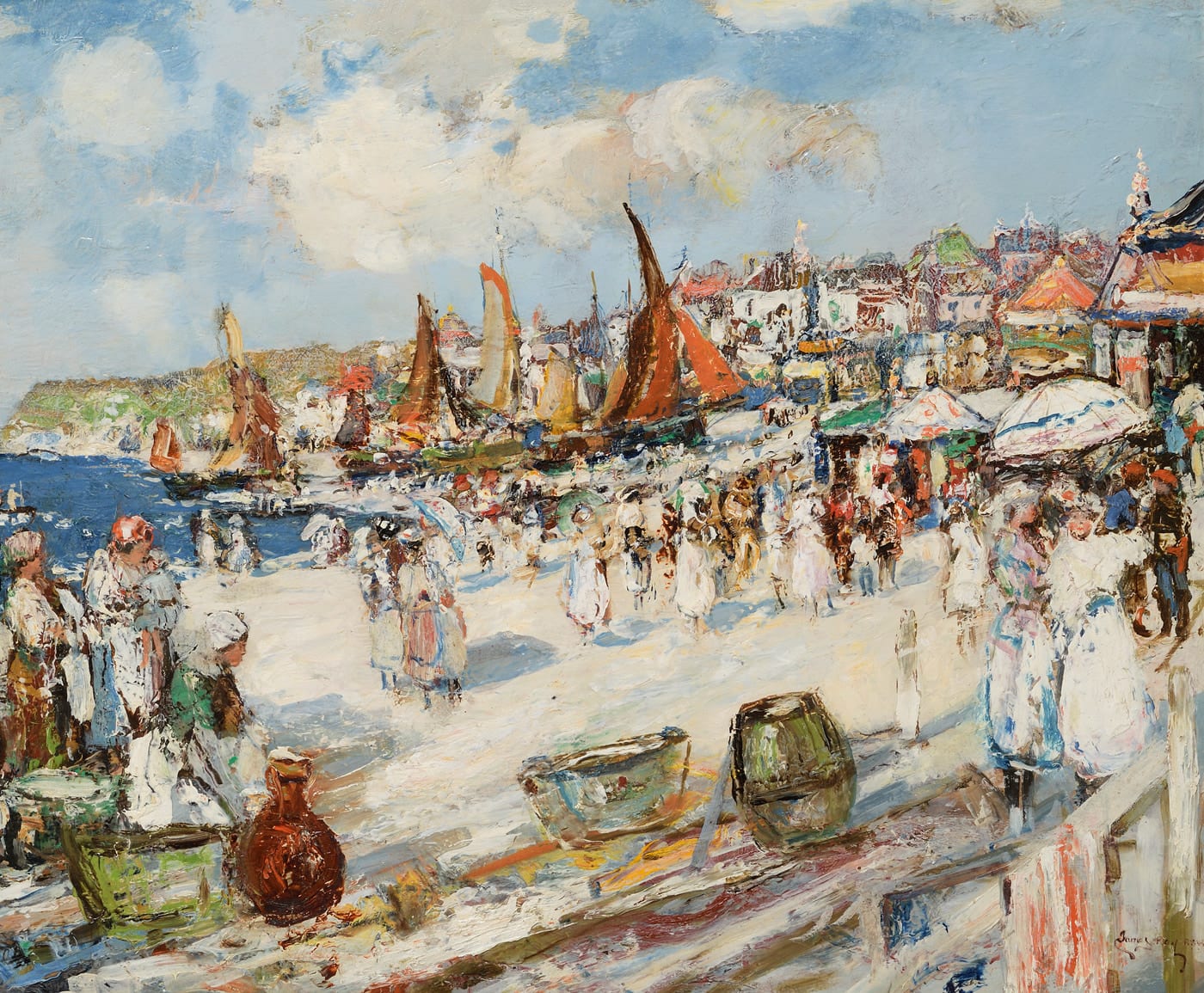 James Kay RSA RSW, Beach on the Coast of Normandy