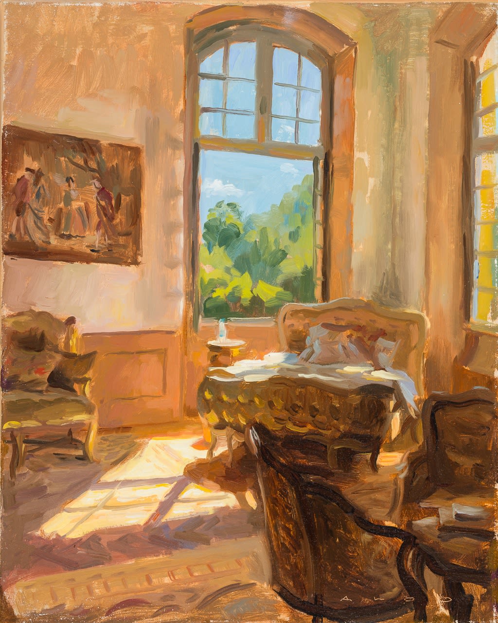 Aldo Balding, Chambre à Chateau Gudanes