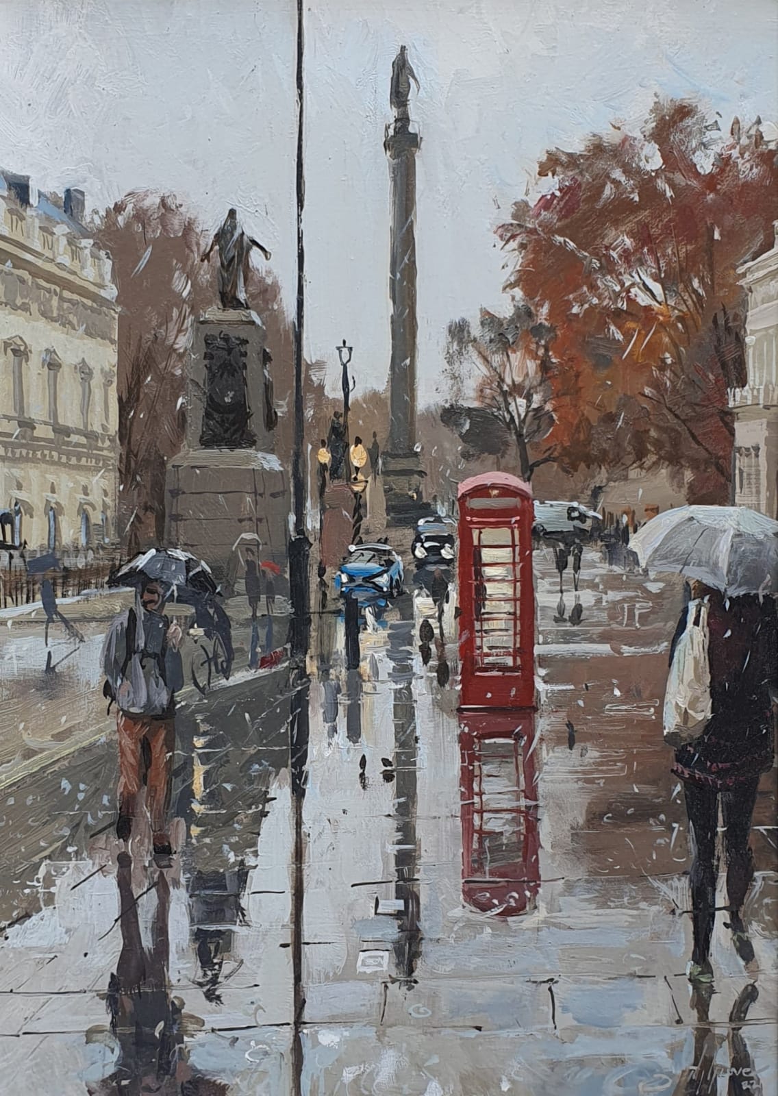 Nick Grove RSMA, Wet Through at Waterloo
