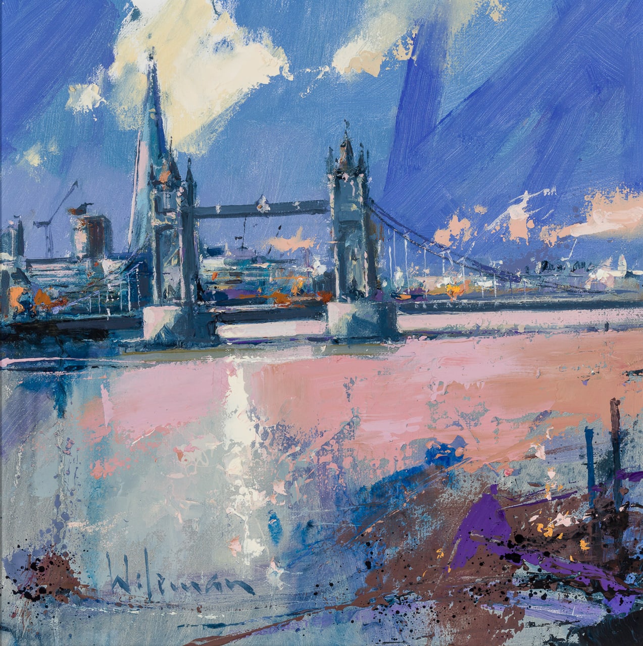 Peter Wileman FROI RSMA FRSA, Spring Afternoon, Tower Bridge