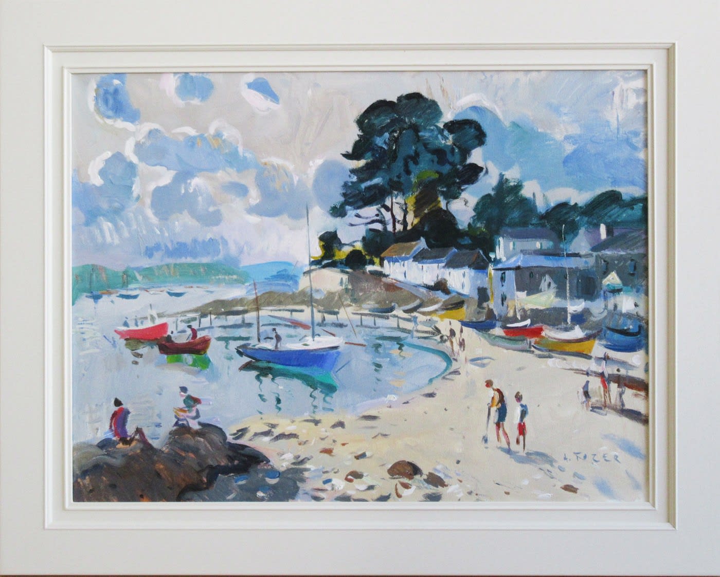Andrew Tozer, Morning colours, Helford Passage Beach, 2021