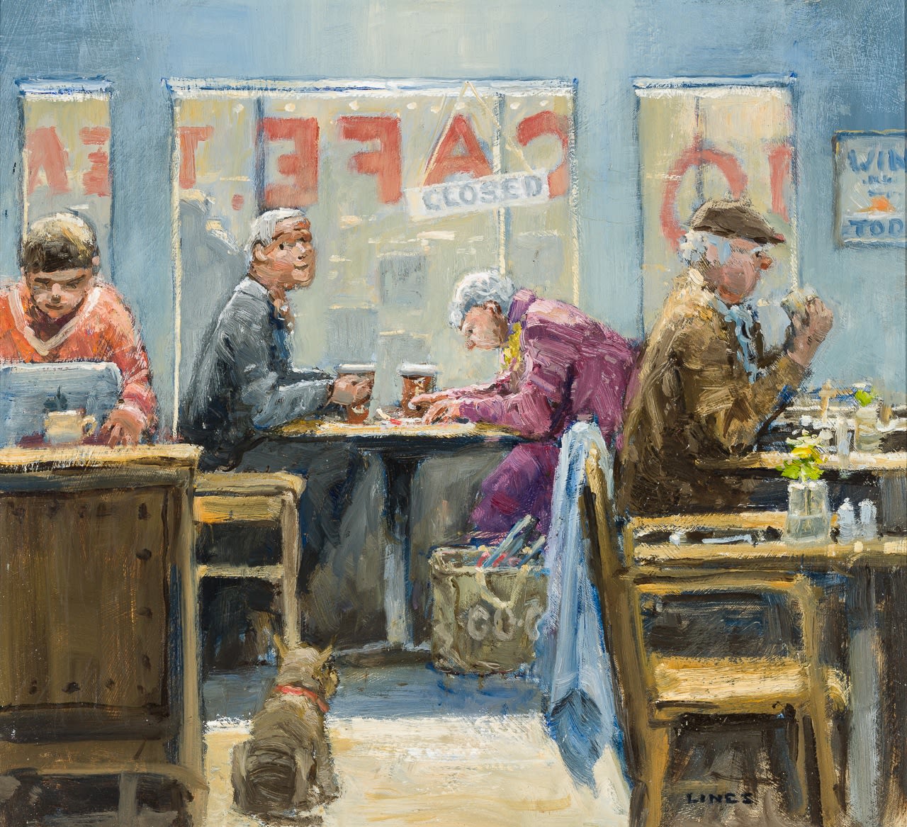 John Lines RBSA RSMA KAS, Anxious Scratchcard Moment