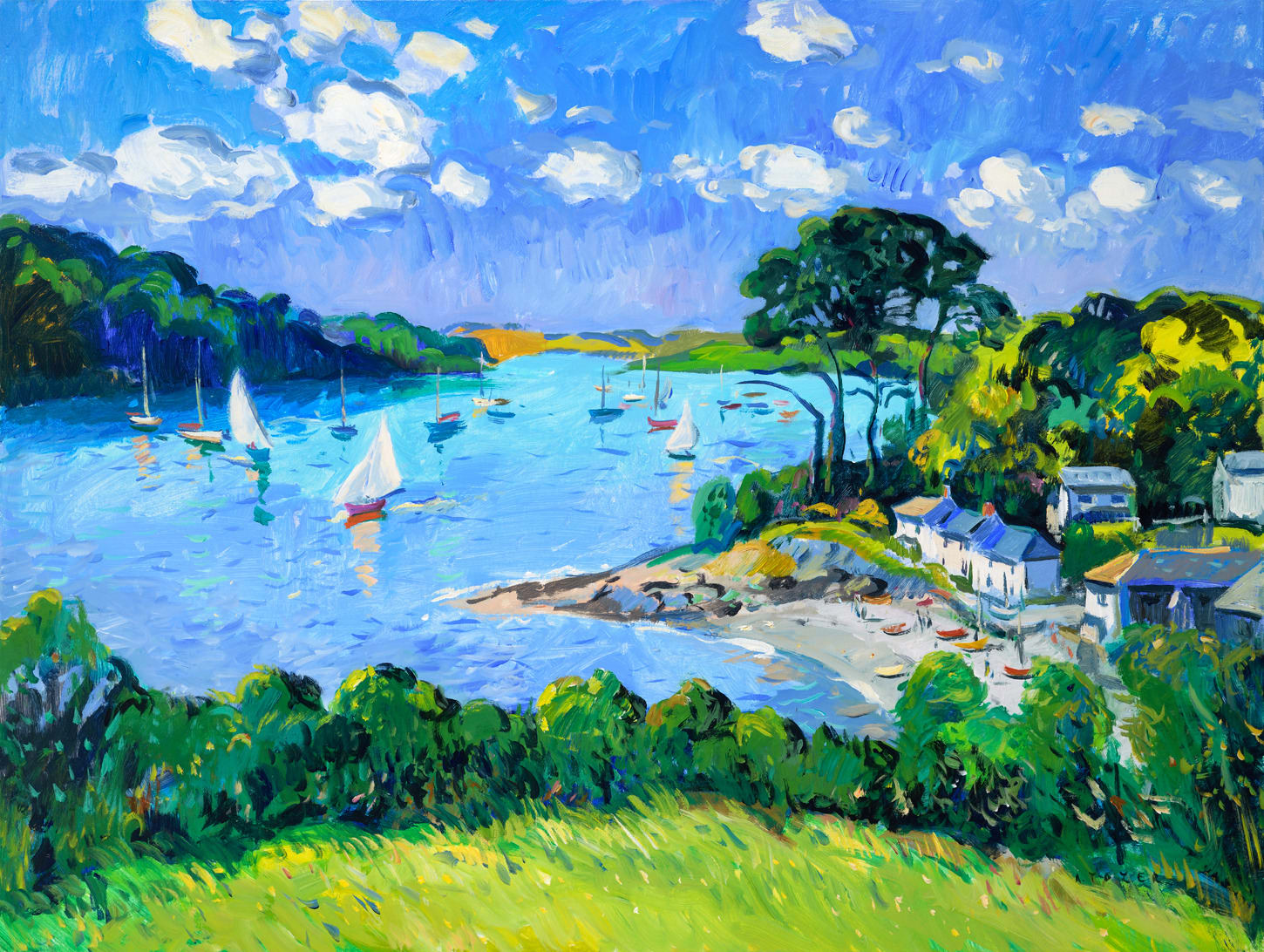 Andrew Tozer, Morning Sunshine Helford Passage, 2021