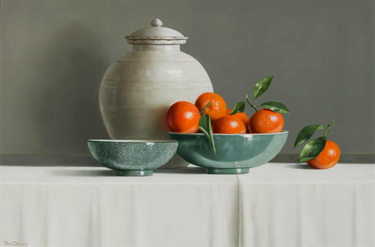 Tony de Wolf, Still Life with Mandarins