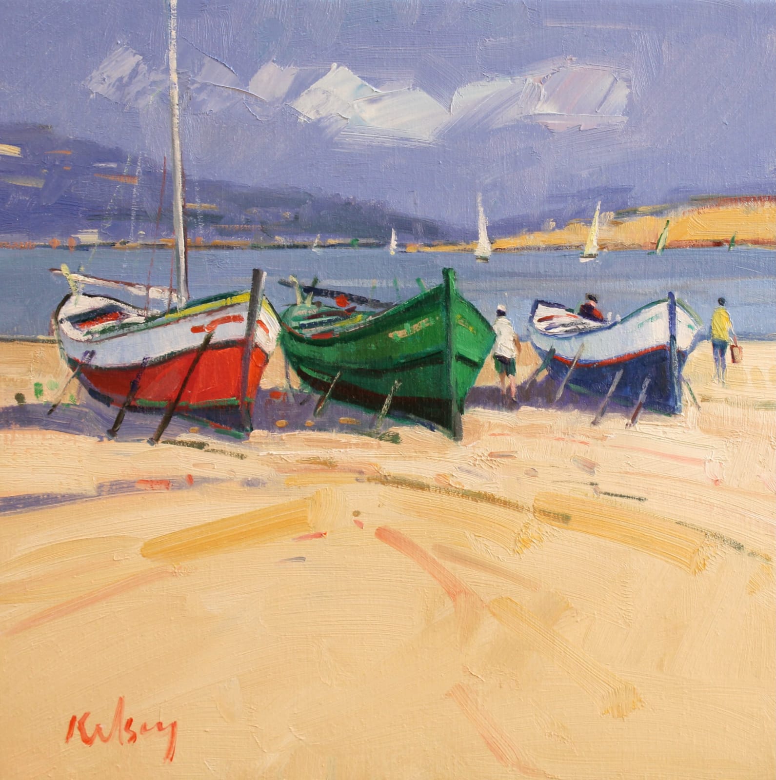 Robert Kelsey DA MUniv PAI FRSA, Small Boats, Sicily