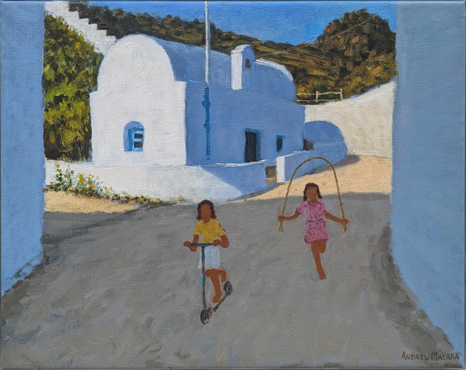 Andrew Macara RBA NEAC, Two Girls, Klima, Milos
